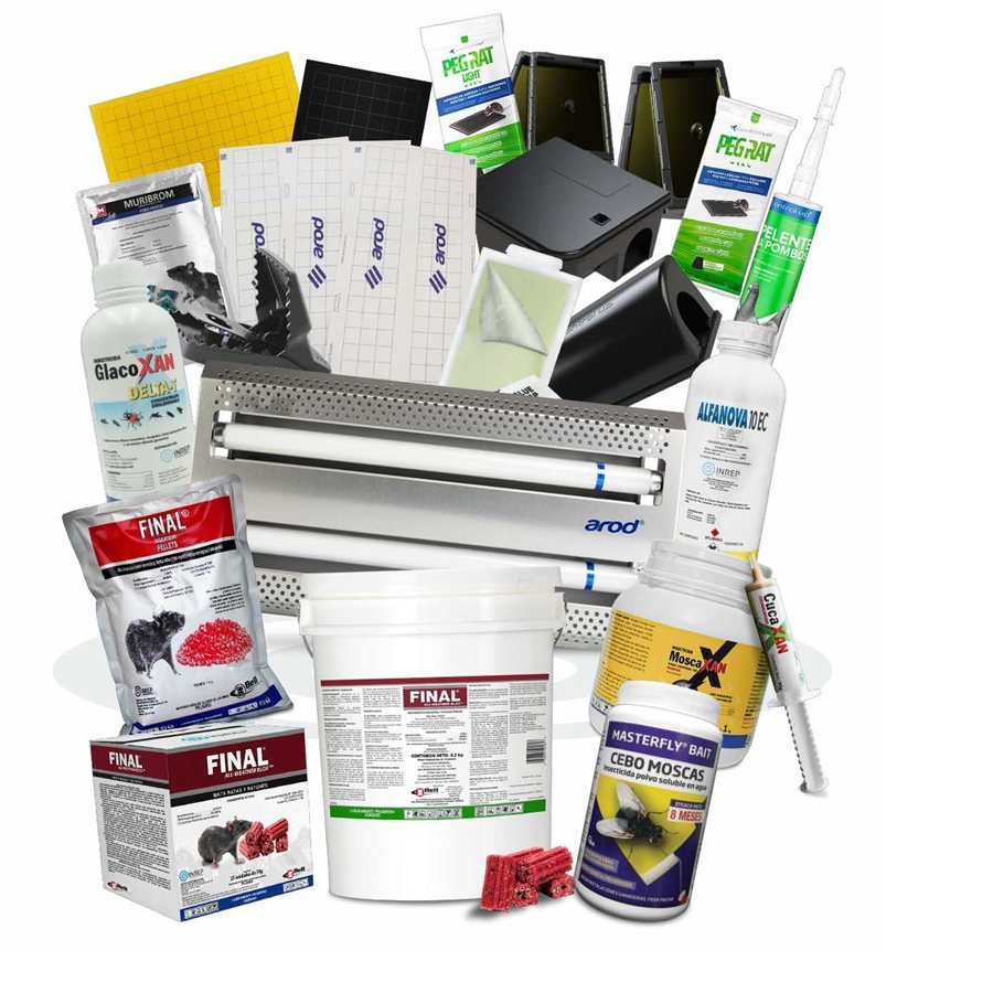 Raticidas, insecticidas, trampas UV y cebaderos que distribuye Grupo Adventor